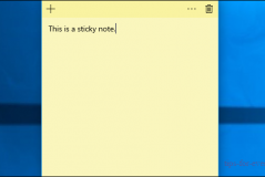 How to Sse Sticky Notes on Windows10