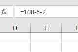 4 ways to Subtract in Excel