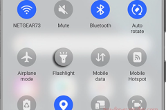 Where is Flashlight on Samsung Phone