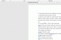 How to generate directory automatically in word