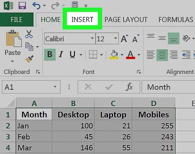 How to make a graph in excel3