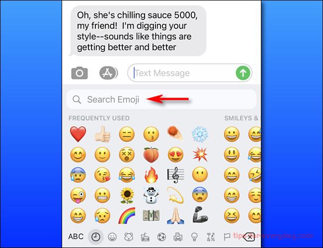 How to search for specific emoji on iPhone2