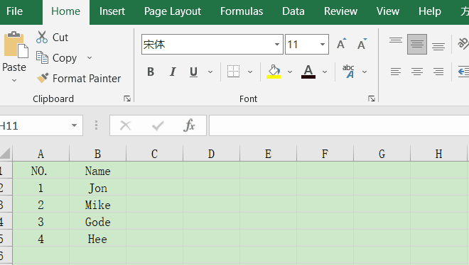 How to Magnify Selected Cells In Excel2