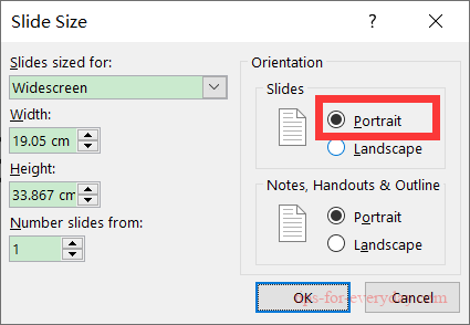 How to Change PPT to Portrait1