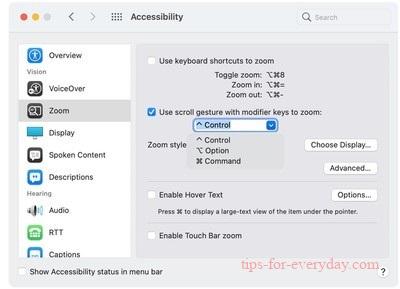 How to Zoom in/Out in Mac1