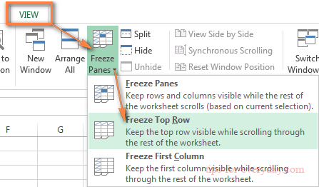 How to Lock a Row or Columns in Excel1