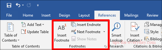 How to Insert Footnotes and Endnotes in Word1