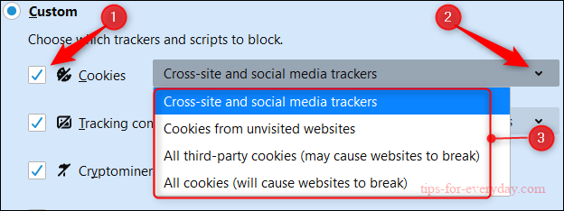 How to Enable/Disable Cookies in Firefox on a Desktop3