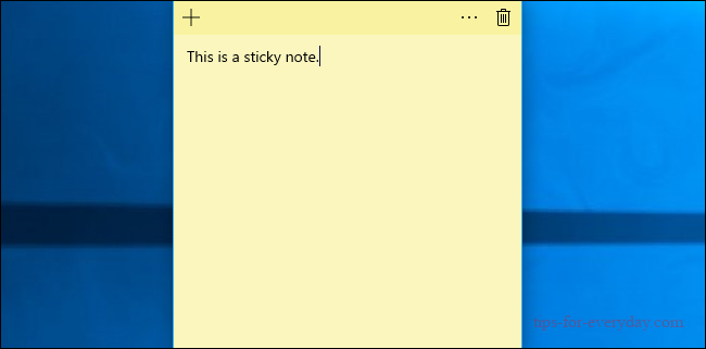 How to Sse Sticky Notes on Windows101