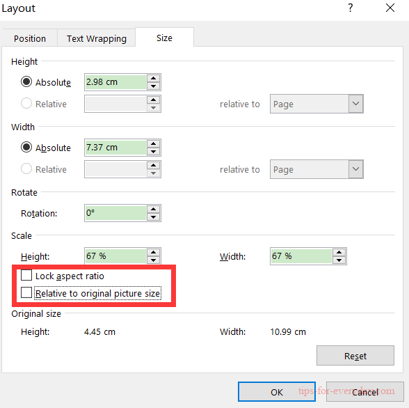 How to Unify Image Size Quickly in Word1